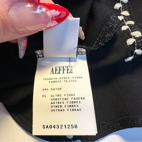 Vintage Jean Paul Gaultier Femme Embroidered Midi Dress US 8 Black LBD Y2k 90s - Picture 7 of 14